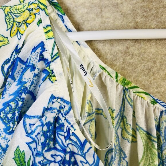 ARULA by Alter State Women's Blue Floral Tiered Midi Dress Size C Plus Size 3X - Picture 6 of 16